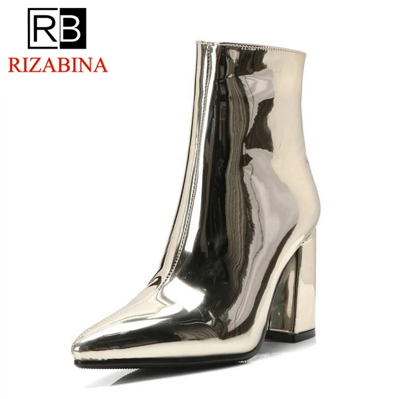 RIZABINA Women High Heels Boots Fashion Solid Color Keep Fur Warm Zipper Leather Boots Winter Shoes Women Footwear Size 32-42
RIZABINA Women High Heels Boots Fashion Solid Color Keep Fur Warm Zipper Leather Boots Winter Shoes Women Footwear Size 32-42
