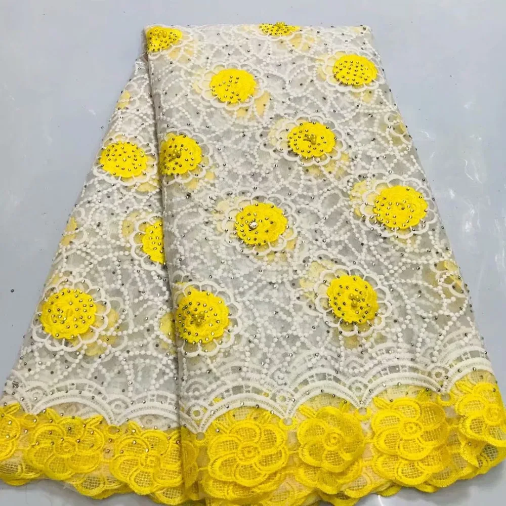 High Quality African Lace Fabric Yellow Color French Net Embroidery Rhinestones Tulle Lace Fabric For Nigerian Party Dress
High Quality African Lace Fabric Yellow Color French Net Embroidery Rhinestones Tulle Lace Fabric For Nigerian Party Dress