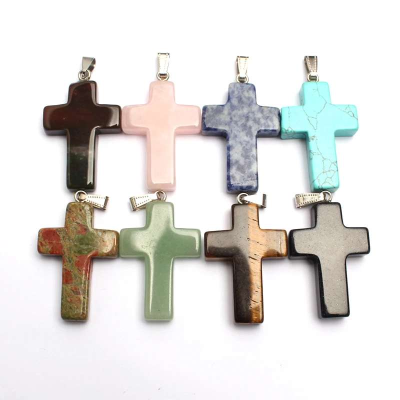 Natural Stone Pendants 40*28mm Cross Pendant Turquoises Yellow Tger Eye Opal Rose Quartzs Aventurine Healing Spiritual Beads
Natural Stone Pendants 40*28mm Cross Pendant Turquoises Yellow Tger Eye Opal Rose Quartzs Aventurine Healing Spiritual Beads