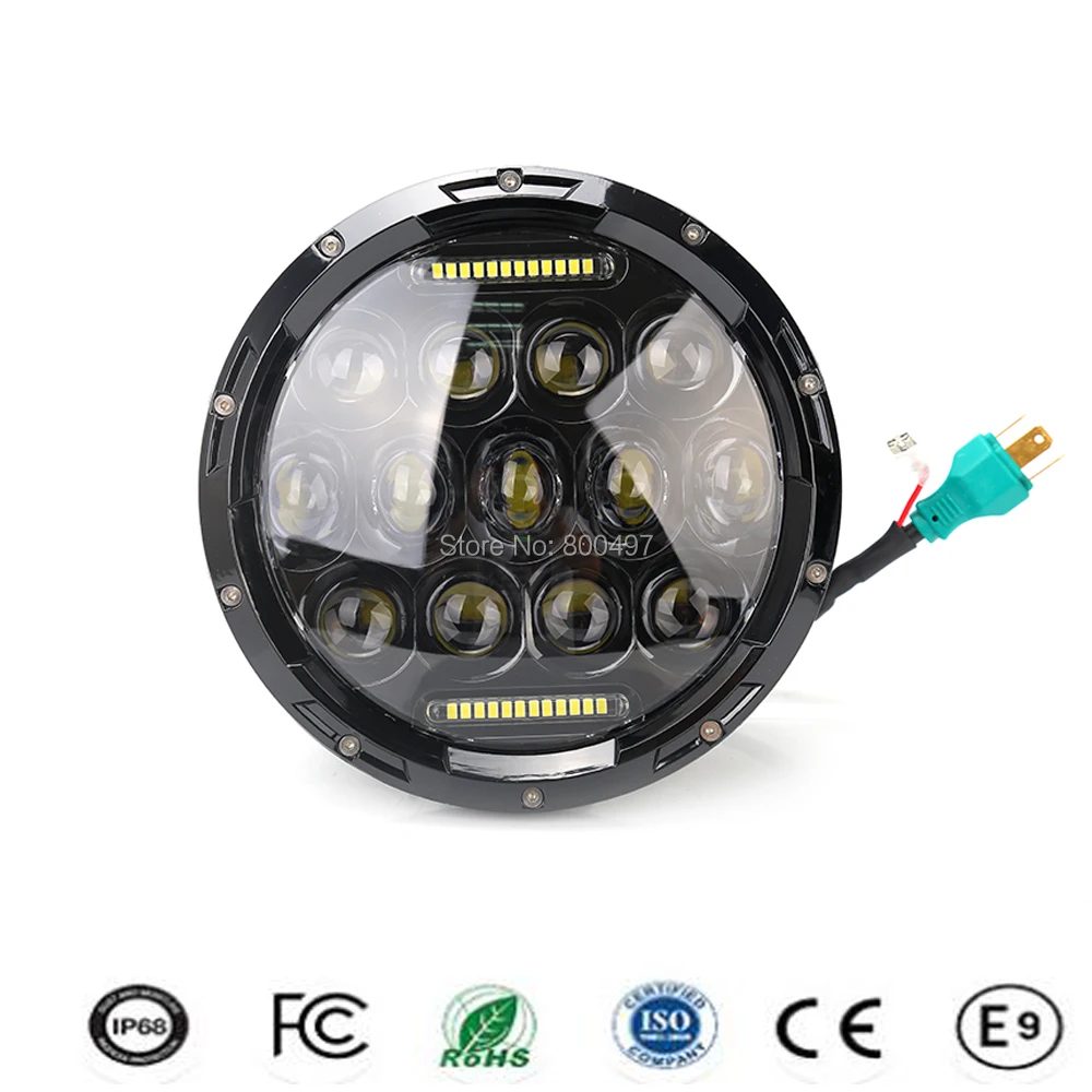 2 x Car LED Headlight 75W 7 Inches Led Headlight H4 9003 High Beam Low Beam Day time Running Lights for Jeep Lada 4x4 Harley
2 x Car LED Headlight 75W 7 Inches Led Headlight H4 9003 High Beam Low Beam Day time Running Lights for Jeep Lada 4x4 Harley
