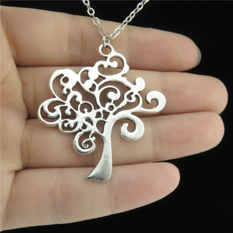 GLOWCAT Q11A30 Silver Alloy Girls Women Jewelry Flower Leaf Knot Tree of Life Pendant Short Chain Collar Necklace 18"
GLOWCAT Q11A30 Silver Alloy Girls Women Jewelry Flower Leaf Knot Tree of Life Pendant Short Chain Collar Necklace 18"