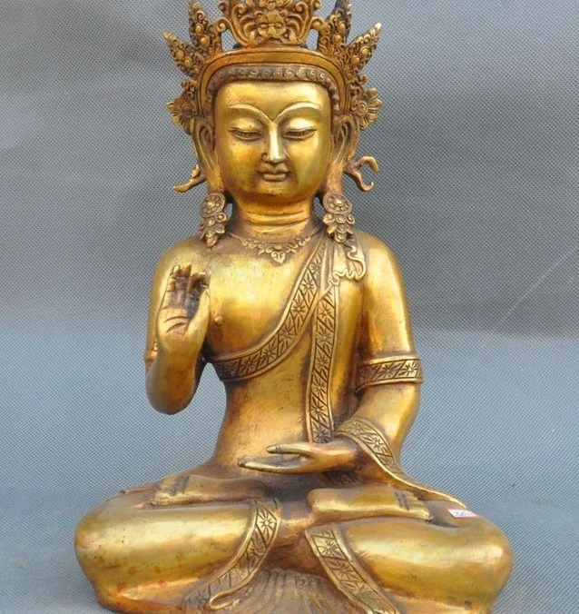 Old Tibet Buddhism Fane Bronze Gilt Tara Goddess Guanyin Kwan-yin Buddha Statue
Old Tibet Buddhism Fane Bronze Gilt Tara Goddess Guanyin Kwan-yin Buddha Statue