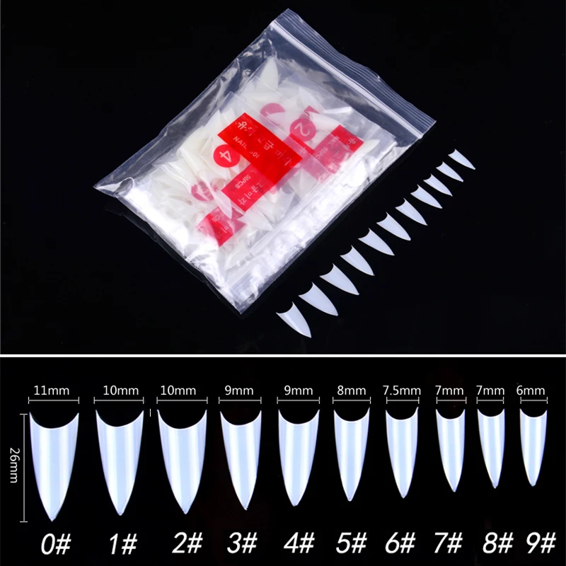 500pcs/pack Stiletto Point Shape Natural White Acrylic French False Nail UV Gel DIY Nail Tips Tools For Women DIY Nail Art 
500pcs/pack Stiletto Point Shape Natural White Acrylic French False Nail UV Gel DIY Nail Tips Tools For Women DIY Nail Art
