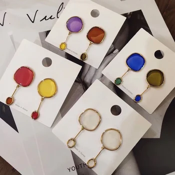 MENGJIQIAO 2019 New Summer Colorful Acrylic Oval Drop Earrings For Women Transparent Geometric Dangle Pendientes Holiday Jewelry
MENGJIQIAO 2019 New Summer Colorful Acrylic Oval Drop Earrings For Women Transparent Geometric Dangle Pendientes Holiday Jewelry