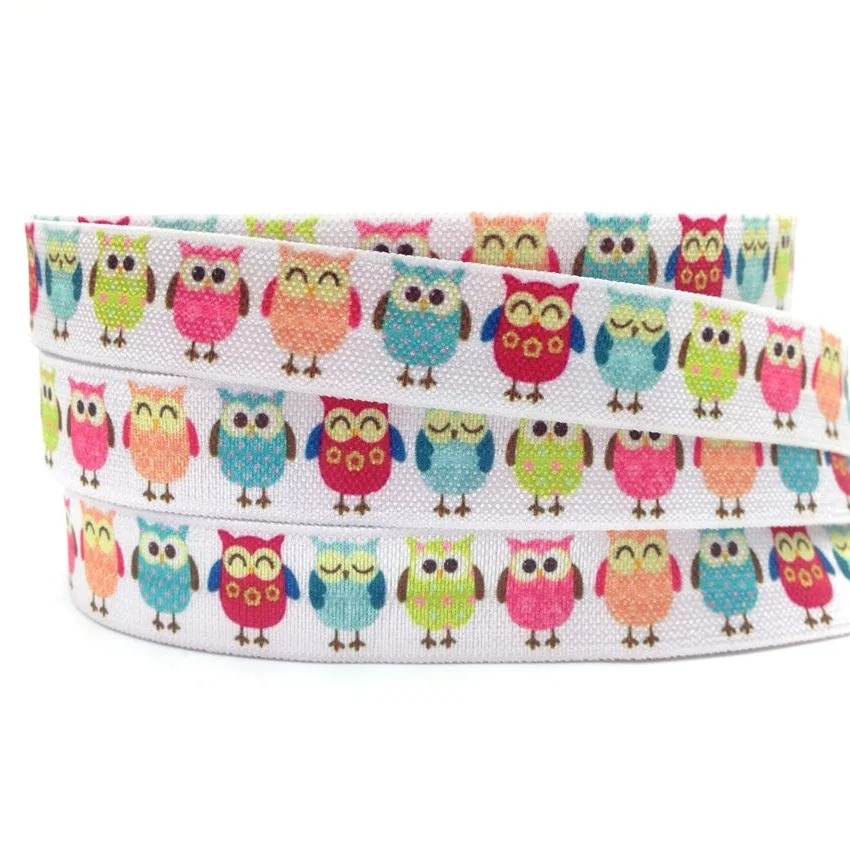 5 Yards 5/8" Colorful Owl Printed foe elastic Ribbon Sewing Apparel Accessories Handmade Lace Trims Wedding Decoration
5 Yards 5/8" Colorful Owl Printed foe elastic Ribbon Sewing Apparel Accessories Handmade Lace Trims Wedding Decoration