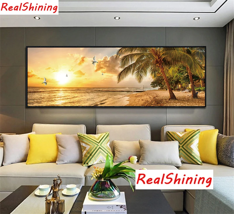 Large size 5D Diy Diamond Painting Cross Stitch full Square Diamond Embroidery Beach sunset picture for room Decor H1615
Large size 5D Diy Diamond Painting Cross Stitch full Square Diamond Embroidery Beach sunset picture for room Decor H1615