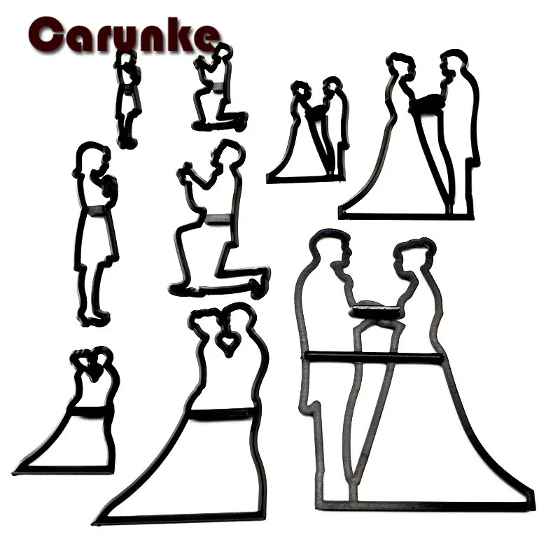 9PCS wedding Bride and groom cookie cutter plastic cutter fondant mold Cake Decorating Molds chocolate gumpaste tools
9PCS wedding Bride and groom cookie cutter plastic cutter fondant mold Cake Decorating Molds chocolate gumpaste tools