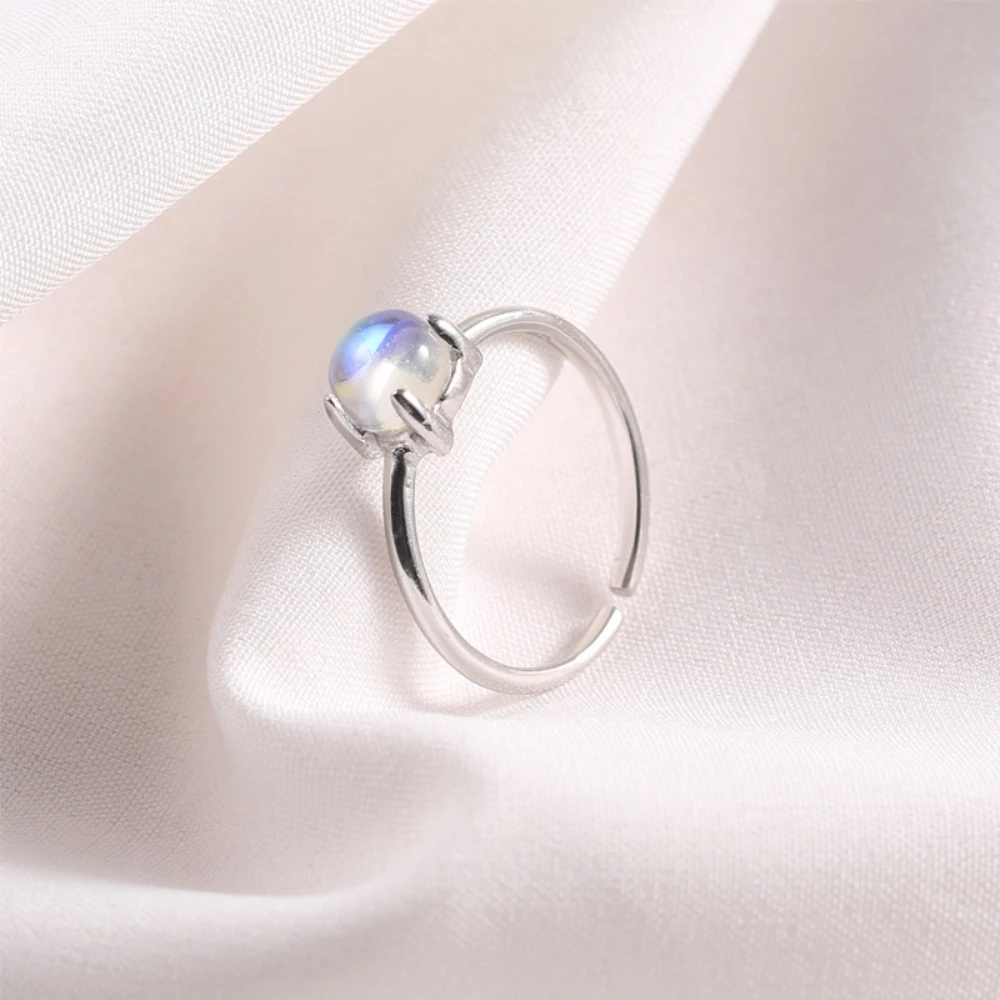 925 Sterling Silver Round Blue Gray Labradorite Gemstone Rings Open Adjustable Semi-preciouse Stone Ring Jewelry For Womens
925 Sterling Silver Round Blue Gray Labradorite Gemstone Rings Open Adjustable Semi-preciouse Stone Ring Jewelry For Womens