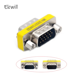 Hot D-Sub DB15 VGA Male To Male Connector Mini Gender Changer Adapter 15 Pin VGA M/M Converter
Hot D-Sub DB15 VGA Male To Male Connector Mini Gender Changer Adapter 15 Pin VGA M/M Converter