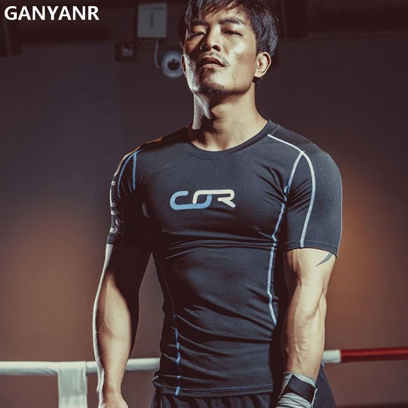GANYANR Brand Running T Shirt Men Basketball Jersey Compression Tights Tops Sport Fitness Gym Dry Fit Polyester Short Sleeve
GANYANR Brand Running T Shirt Men Basketball Jersey Compression Tights Tops Sport Fitness Gym Dry Fit Polyester Short Sleeve