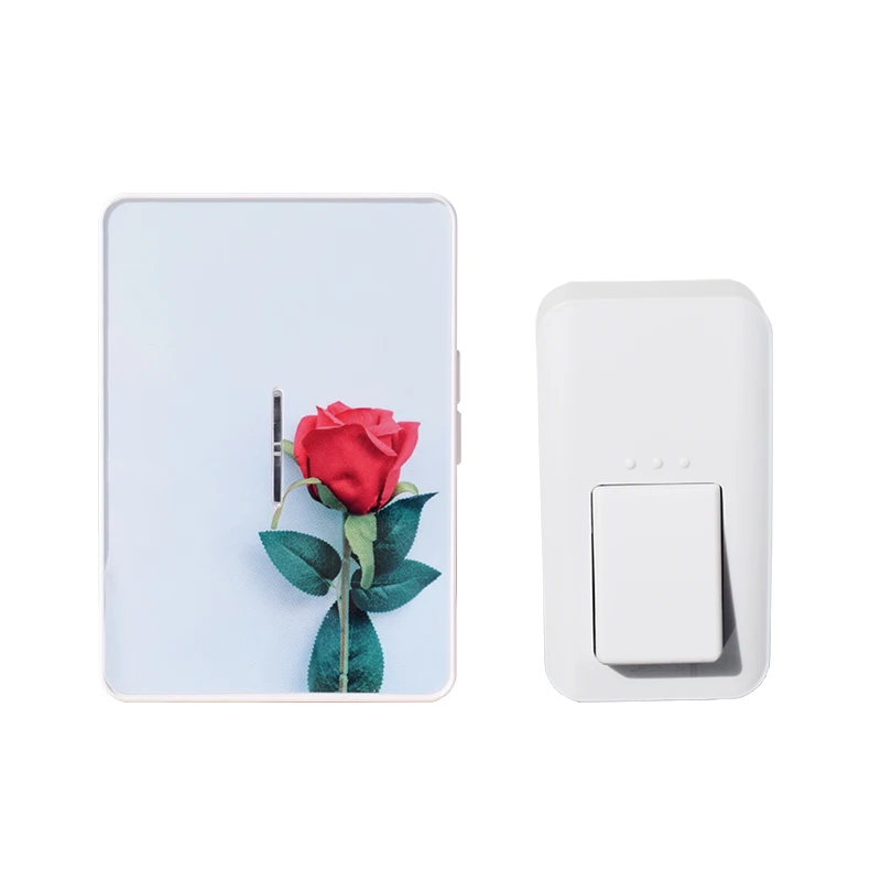 

Augreener Wireless Doorbell Button Waterproof No Battery Door Bell EU US UK Plug 100M Long Working Range With 6 Stickers