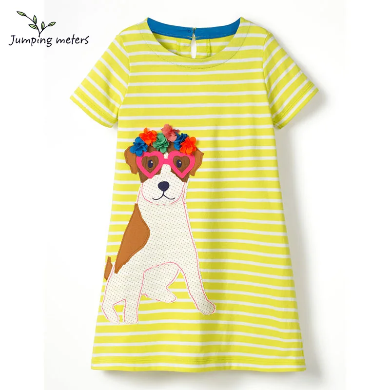 JUMPING METERS 2019 Mini Children Dress for Girls Short Sleeve Dog Stripe Cotton Summer O-neck Children Dress Cute Yellow Dress
JUMPING METERS 2019 Mini Children Dress for Girls Short Sleeve Dog Stripe Cotton Summer O-neck Children Dress Cute Yellow Dress