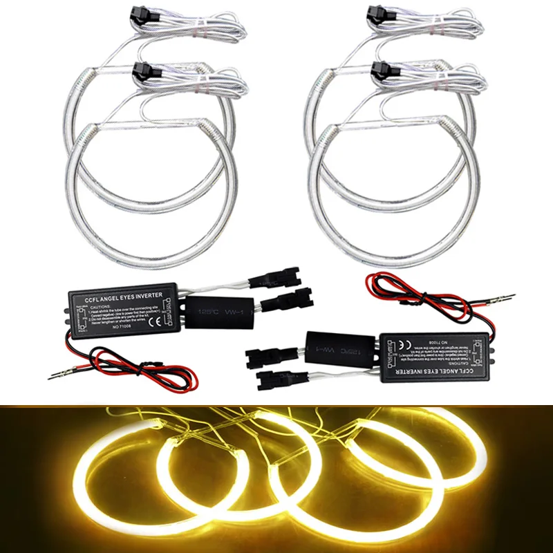 FEELDO 4Pcs/set Yellow Car CCFL Halo Rings Angel Eyes Headlights for BMW E46,E36,E39,E318A04 Light Kits #FD-4170
FEELDO 4Pcs/set Yellow Car CCFL Halo Rings Angel Eyes Headlights for BMW E46,E36,E39,E318A04 Light Kits #FD-4170