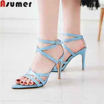 ASUMER plus size 34-48 2020 summer new shoes woman buckle super high heels shoes women elegant prom sandals women 2019
ASUMER plus size 34-48 2020 summer new shoes woman buckle super high heels shoes women elegant prom sandals women 2019