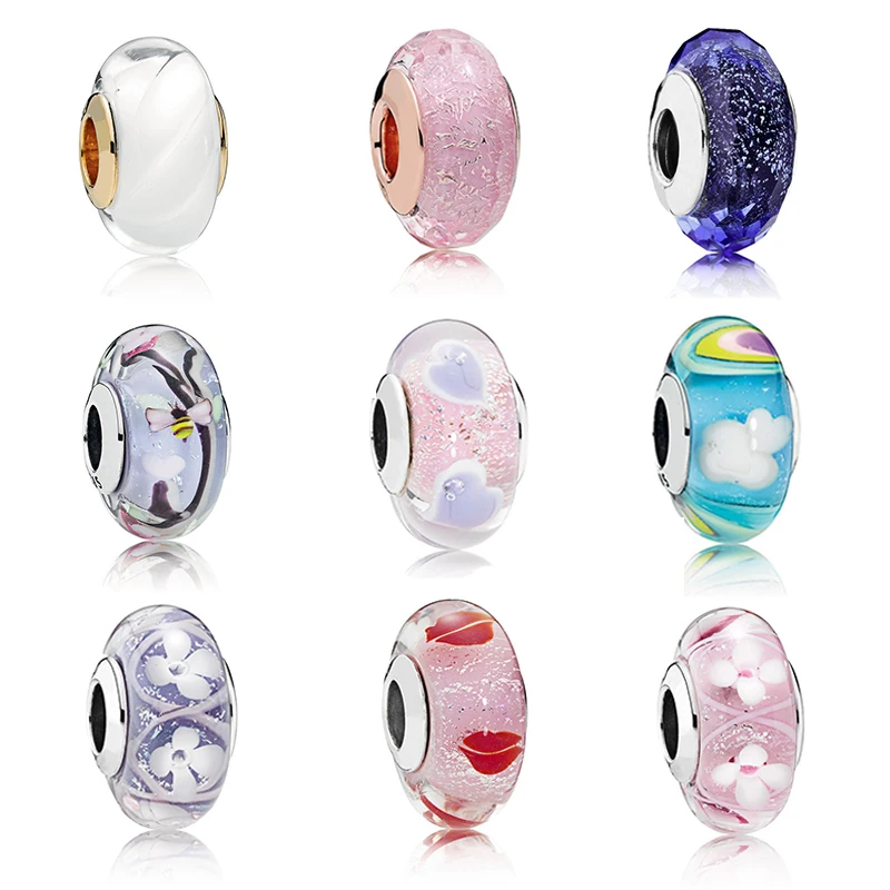 925 Sterling Silver Iridescent Rainbow Faceted Murano Glass Murano Charm Fit Original Women Pandora Bracelet Bangle DIY Jewelry
925 Sterling Silver Iridescent Rainbow Faceted Murano Glass Murano Charm Fit Original Women Pandora Bracelet Bangle DIY Jewelry