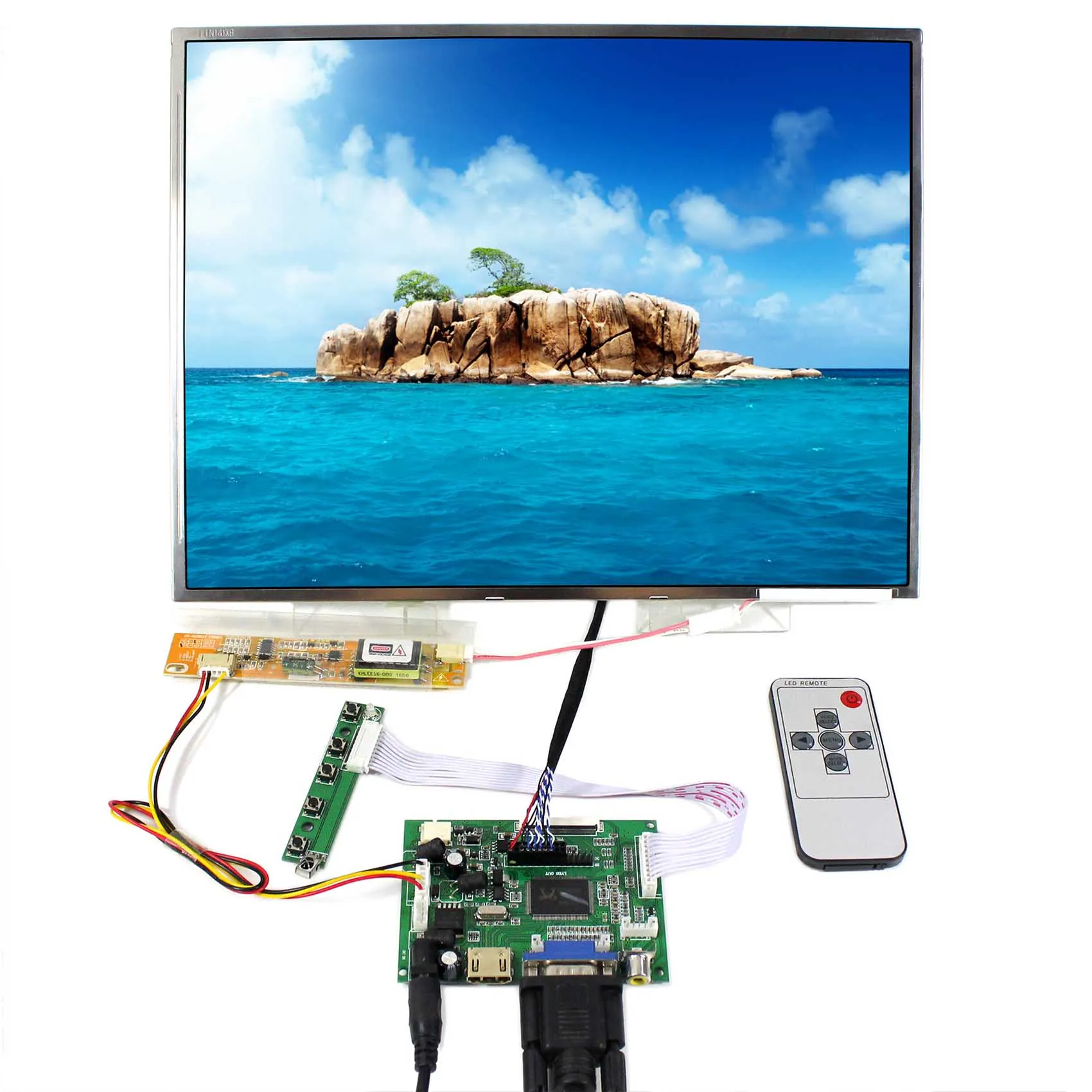 HD MI+VGA+2AV LCD Controller Board VS-TY2662-V1 With 14.1inch LTN141XF LTN141X6 LP141XA 1024x768 LCD Screen
HD MI+VGA+2AV LCD Controller Board VS-TY2662-V1 With 14.1inch LTN141XF LTN141X6 LP141XA 1024x768 LCD Screen