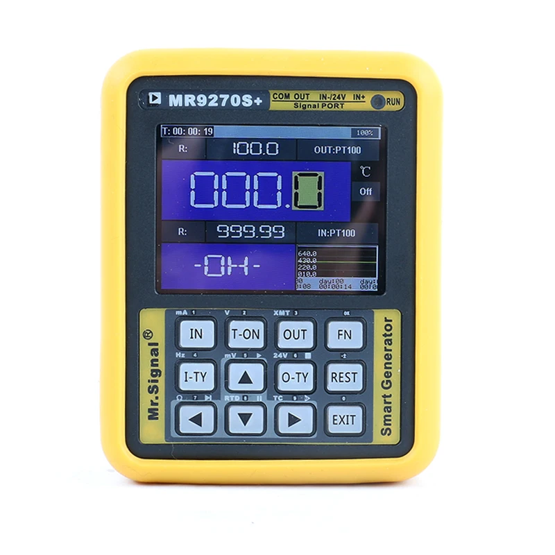 2019 MR9270S+ 4-20mA Signal Generator Calibration Current Voltage DDS PT100 Thermocouple Pressure Transmitter PID Frequency
2019 MR9270S+ 4-20mA Signal Generator Calibration Current Voltage DDS PT100 Thermocouple Pressure Transmitter PID Frequency