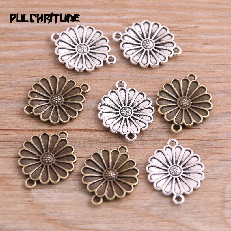 PULCHRITUDE 20pcs 18*23mm Two Color Flowers Plant Charms Connector Jewelry Making DIY Handmade Craft DIY 4B1723
PULCHRITUDE 20pcs 18*23mm Two Color Flowers Plant Charms Connector Jewelry Making DIY Handmade Craft DIY 4B1723