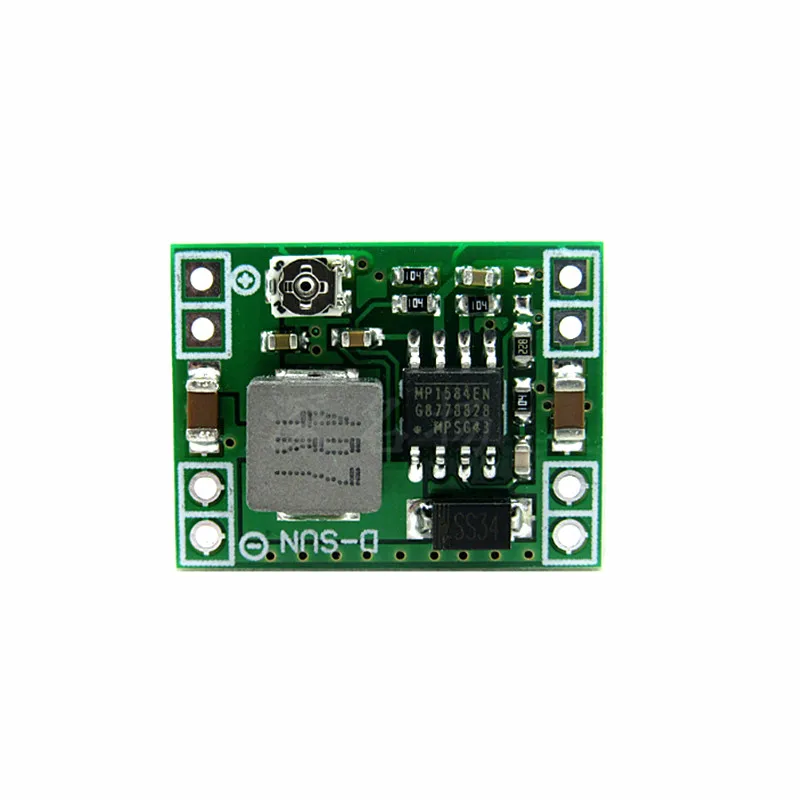 Ultra-Small Size DC-DC Step Down Power Supply Module MP1584EN 3A Adjustable Buck Converter for Arduino Replace LM2596
Ultra-Small Size DC-DC Step Down Power Supply Module MP1584EN 3A Adjustable Buck Converter for Arduino Replace LM2596