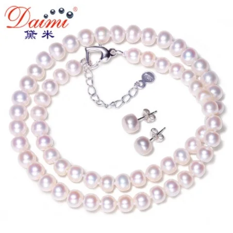 DMCSFP001 6-7MM Pearl Jewelry Sets Natural Pearl Real 925 Sterling Silver Pearl Earrings For Women
DMCSFP001 6-7MM Pearl Jewelry Sets Natural Pearl Real 925 Sterling Silver Pearl Earrings For Women