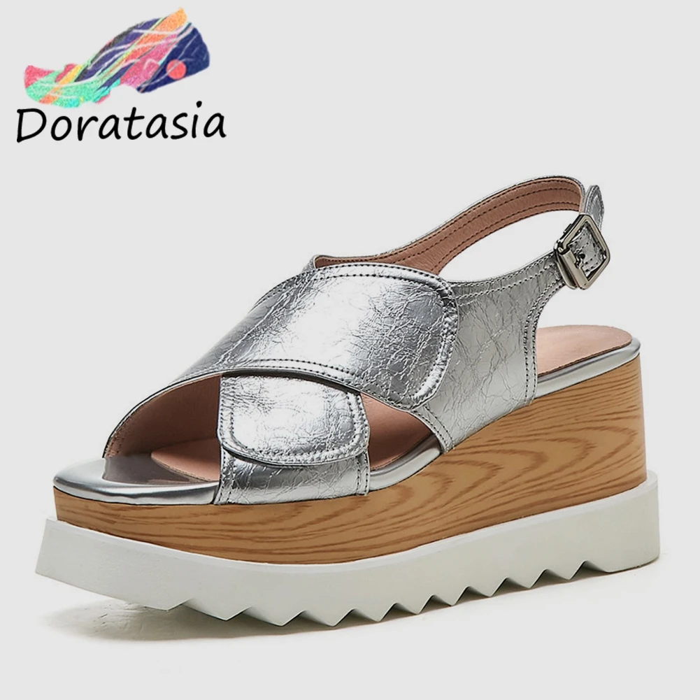 DORATASIA 2020 Brand Design women's Genuine Leather Ladies High Heels Platform Shoes Woman Casual Party Ol Summer Sandals
DORATASIA 2020 Brand Design women's Genuine Leather Ladies High Heels Platform Shoes Woman Casual Party Ol Summer Sandals