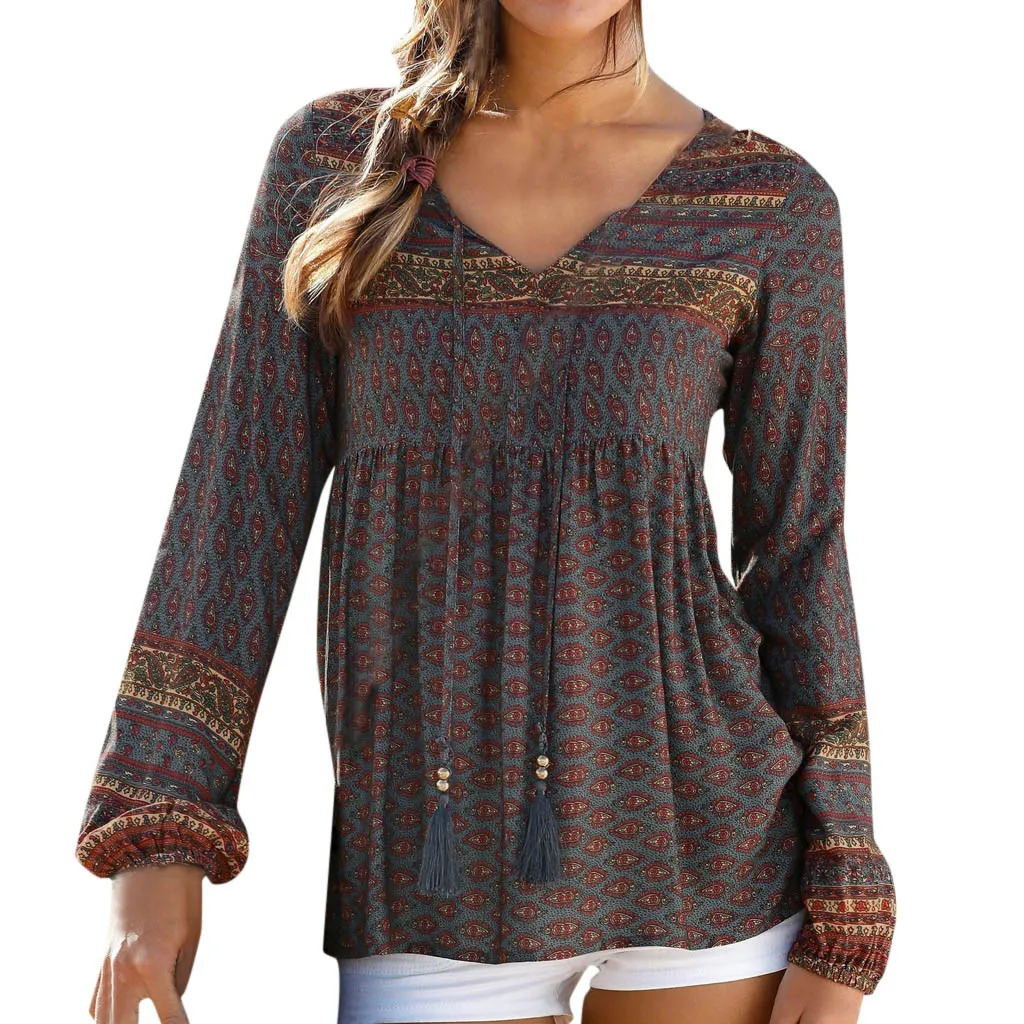JAYCOSIN blouses Women Winter Fashion Vintage plus size Print Daily Casual Long Sleeve V Neck Tops Ladies Tops shirt kimono 9717
JAYCOSIN blouses Women Winter Fashion Vintage plus size Print Daily Casual Long Sleeve V Neck Tops Ladies Tops shirt kimono 9717