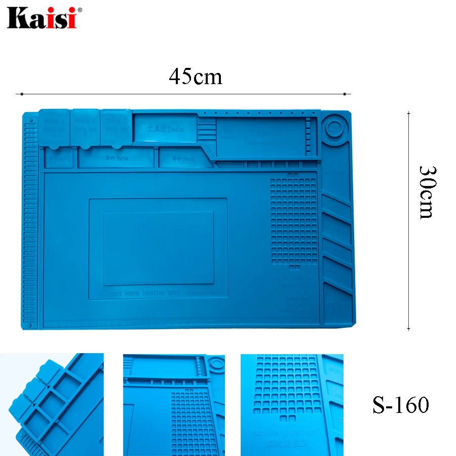 2018 New 17.7 x 11.8 inch Magnetic Project Mat Repair Mat Heat Insulation Silicone Pad Desk Mat for BGA Soldering Repair Station
2018 New 17.7 x 11.8 inch Magnetic Project Mat Repair Mat Heat Insulation Silicone Pad Desk Mat for BGA Soldering Repair Station