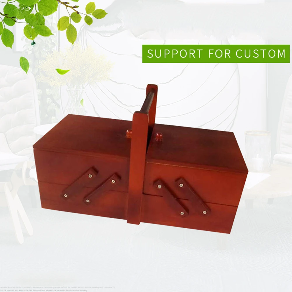 Cantilevered With Handle Shabby Wooden Storage Sewing Box Cosmetic Case Large Capacity Home Vintage Organizer Travel Multi Layer
Cantilevered With Handle Shabby Wooden Storage Sewing Box Cosmetic Case Large Capacity Home Vintage Organizer Travel Multi Layer