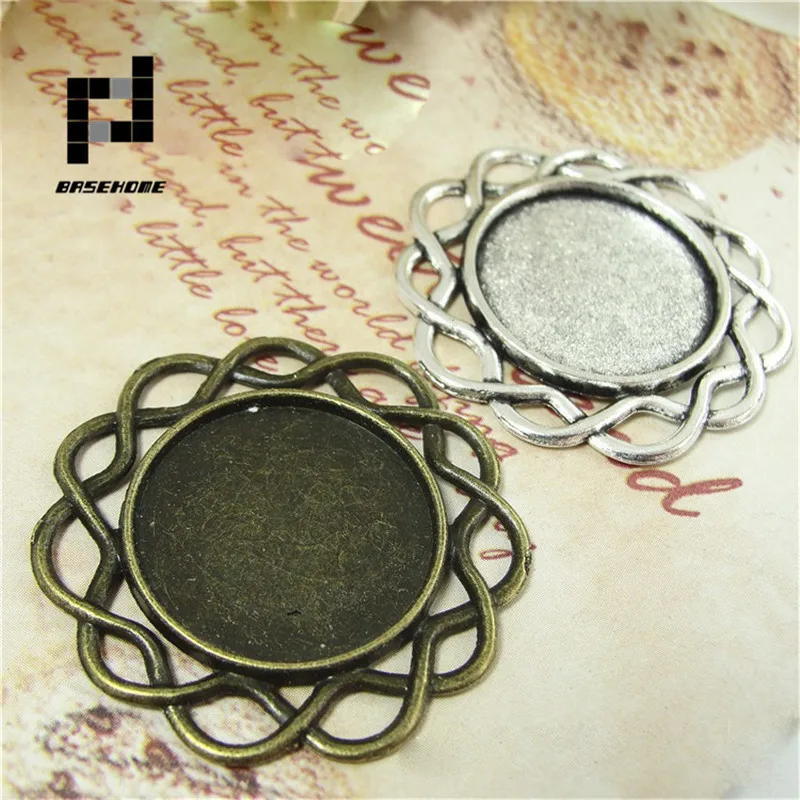 BASEHOME 10pcs/lot Antique Bronze Pendant Settings Cabochon Base Bezel Trays Blank Fit 20mm Glass Cabochons DIY Necklace
BASEHOME 10pcs/lot Antique Bronze Pendant Settings Cabochon Base Bezel Trays Blank Fit 20mm Glass Cabochons DIY Necklace