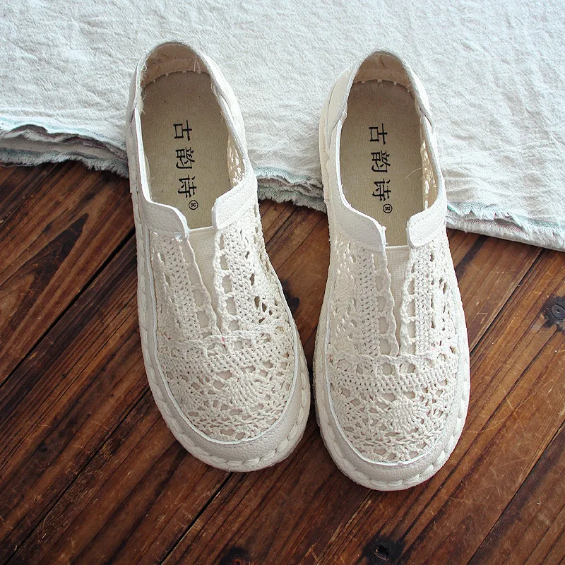 Fisherman shoes summer new mesh breathable women's shoes flat casual low to help Sen literary women's shoes
Fisherman shoes summer new mesh breathable women's shoes flat casual low to help Sen literary women's shoes