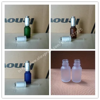 15ml frosted clear/green/brown/blue glass bottle with matte silver aluminum press dropper cap,essential oil bottle.
15ml frosted clear/green/brown/blue glass bottle with matte silver aluminum press dropper cap,essential oil bottle.