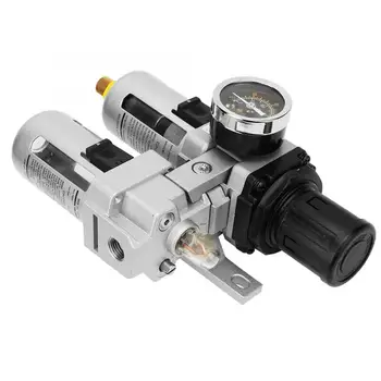 Fittings Pneumatic AC3010-02 G1/4 Air Pressure Compressor Filter Gauge Trap Oil Water Regulator Tools Kit Aluminum Alloy
Fittings Pneumatic AC3010-02 G1/4 Air Pressure Compressor Filter Gauge Trap Oil Water Regulator Tools Kit Aluminum Alloy