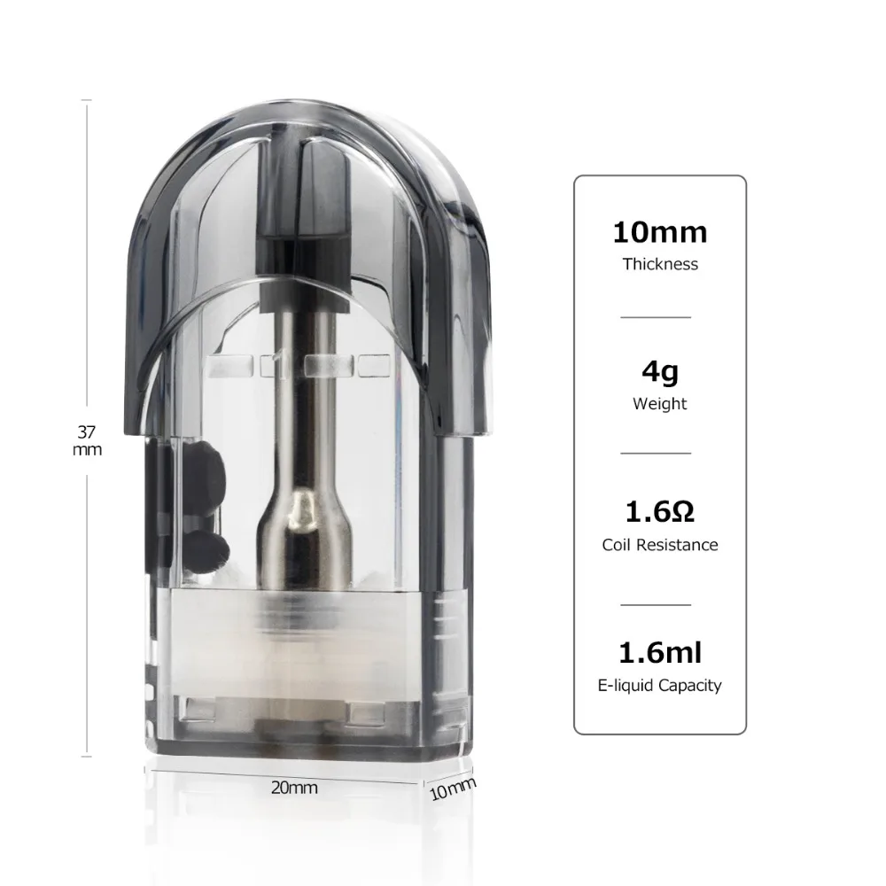 Original Eleaf Elven Pod Cartridge 1.6ml Pod with 1.6ohm Coil for Eleaf Elven Pod System Kit Vape e cig Spare Part 4pcs
Original Eleaf Elven Pod Cartridge 1.6ml Pod with 1.6ohm Coil for Eleaf Elven Pod System Kit Vape e cig Spare Part 4pcs