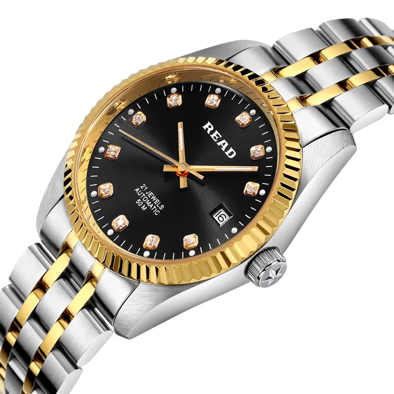 READ Automatic Watches Men Stainless Steel Business Wristwatch Leather Fashion with sapphire mirror 8007 Waterproof Male Clock
READ Automatic Watches Men Stainless Steel Business Wristwatch Leather Fashion with sapphire mirror 8007 Waterproof Male Clock