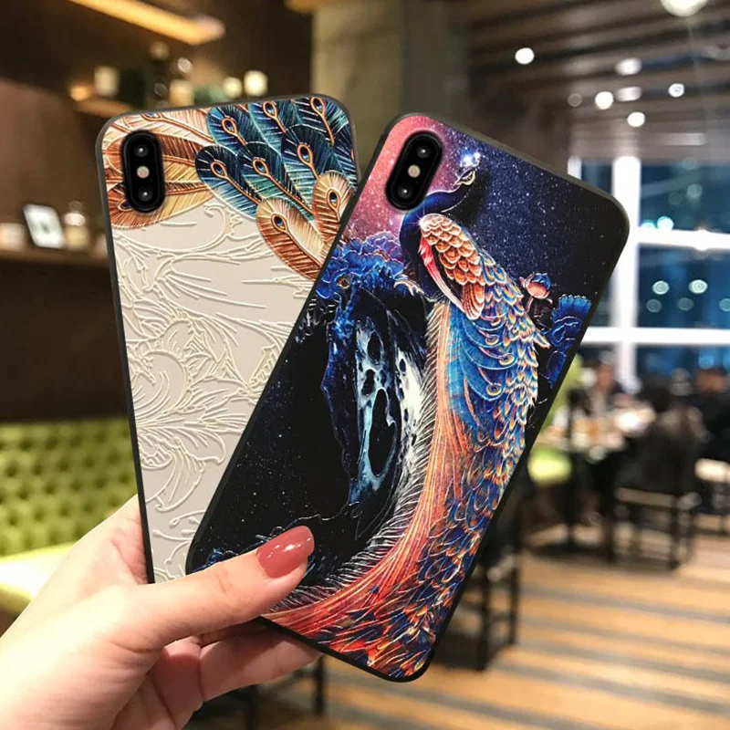 3D Embossed Peacock For Huawei P30 Pro P20 Lite P8 P9 P10 Pro Mate 10 20 For Honor 8X 6A 10 For iPhone 7 8 Plus X XR XS Max Case
3D Embossed Peacock For Huawei P30 Pro P20 Lite P8 P9 P10 Pro Mate 10 20 For Honor 8X 6A 10 For iPhone 7 8 Plus X XR XS Max Case