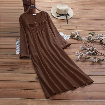 Women Summer Lots Dress Fashion Solid O Neck Long Sleeves Lose Key Casual Long Dresses Party Night Summer Dress New
Women Summer Lots Dress Fashion Solid O Neck Long Sleeves Lose Key Casual Long Dresses Party Night Summer Dress New