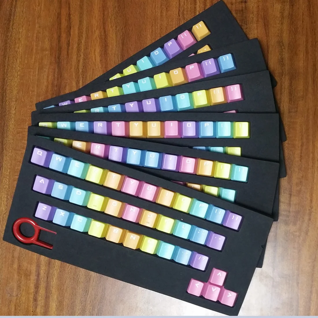 NOYOKERE Hot Sale Backlight PBT 37keys Double Shot Translucidus Backlight Backlit Rainbow Keycaps for Mechanical Keyboard
NOYOKERE Hot Sale Backlight PBT 37keys Double Shot Translucidus Backlight Backlit Rainbow Keycaps for Mechanical Keyboard