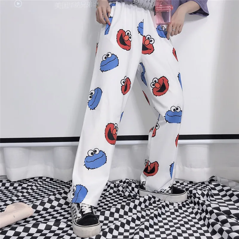 Pants Ladies High Waist Casual Hip Hop Straight Full Length Funny Cartoon Trousers Youth Student Favorite Fashion Pants
Pants Ladies High Waist Casual Hip Hop Straight Full Length Funny Cartoon Trousers Youth Student Favorite Fashion Pants