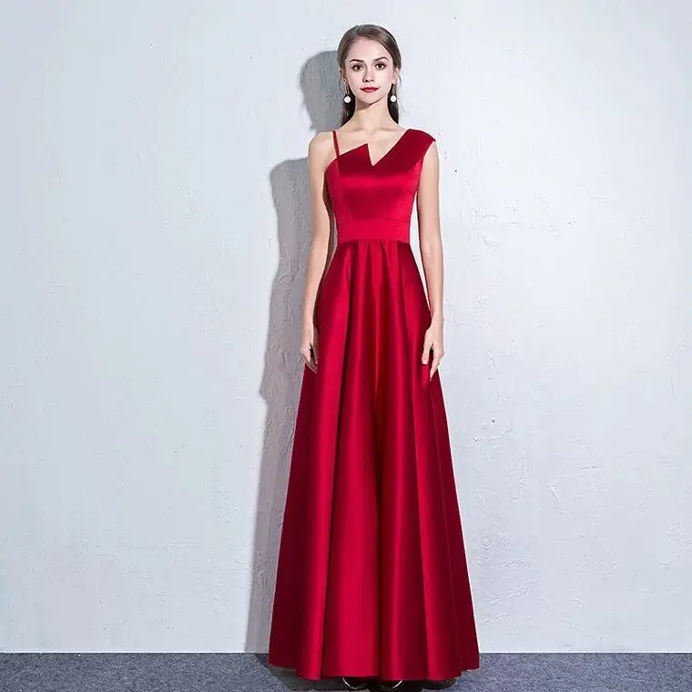 New Simple Dark Red Evening Dress 2019 Elegant Satin Evening Gown Long Formal Abiye Prom Party Dress vestido longo festa
New Simple Dark Red Evening Dress 2019 Elegant Satin Evening Gown Long Formal Abiye Prom Party Dress vestido longo festa