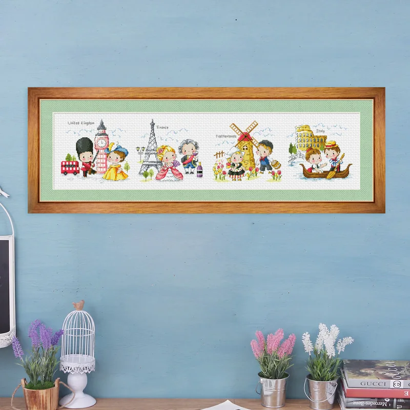 Travel around the world 1 cross stitch kit DMC brand thread animal dog count canvas fabric embroidery handmade needlework craft
Travel around the world 1 cross stitch kit DMC brand thread animal dog count canvas fabric embroidery handmade needlework craft