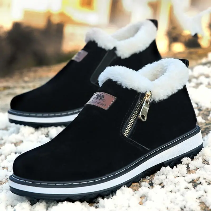 Warm Winter Boots Round Toe Plush Ankle Boot Men Shoes 2019 New Solid Zipper Fashion Metal Cotton Flat with Snow Shoes Men Boots
Warm Winter Boots Round Toe Plush Ankle Boot Men Shoes 2019 New Solid Zipper Fashion Metal Cotton Flat with Snow Shoes Men Boots