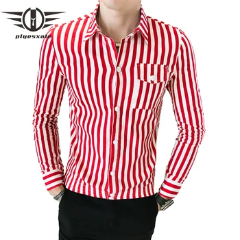 Plyesxale Black Red Striped Shirt Men's Shirts With Long Sleeves Casual Shirts For Men Designs Spring Autumn Camisa Masculina S5
Plyesxale Black Red Striped Shirt Men's Shirts With Long Sleeves Casual Shirts For Men Designs Spring Autumn Camisa Masculina S5