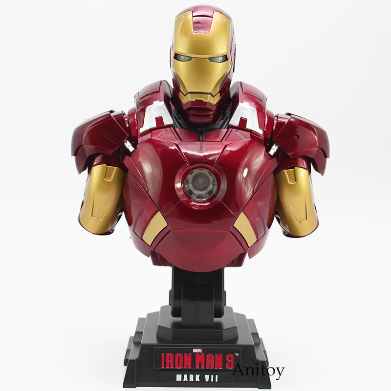 Iron Man 3 MARK VII 1/4 Scale Limited Edition Collectible Bust Figure Model Toy with LED Light 23cm
Iron Man 3 MARK VII 1/4 Scale Limited Edition Collectible Bust Figure Model Toy with LED Light 23cm