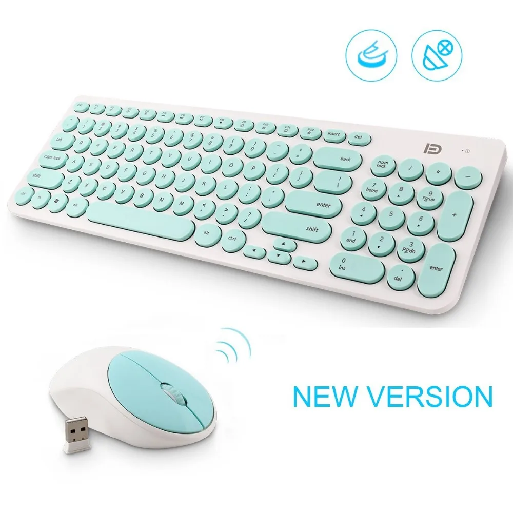 FD Wireless Keyboard and Mouse 2.4GHz Mini Ultra Slim for Mac Notebook Laptop Computer Desktop Office Game with Russian Stickers
FD Wireless Keyboard and Mouse 2.4GHz Mini Ultra Slim for Mac Notebook Laptop Computer Desktop Office Game with Russian Stickers