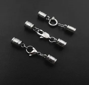 Stainless Steel Bracelet Chain Cord Ends Caps with Lobster Clasps Connectors Sets Jewelry DIY Findings Wholesale fit 3mm 4mm 5mm
Stainless Steel Bracelet Chain Cord Ends Caps with Lobster Clasps Connectors Sets Jewelry DIY Findings Wholesale fit 3mm 4mm 5mm