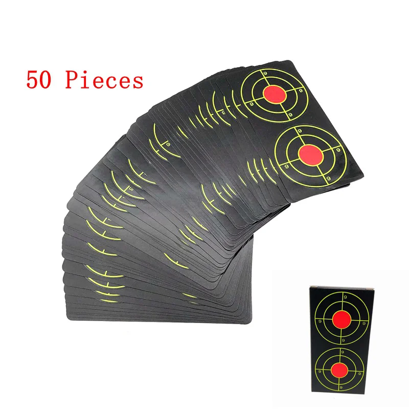 50 Pcs Shooting Paper Target for Rifle gun Adhesive Target Hunting Archery Arrow Training Shoot Accessories
50 Pcs Shooting Paper Target for Rifle gun Adhesive Target Hunting Archery Arrow Training Shoot Accessories
