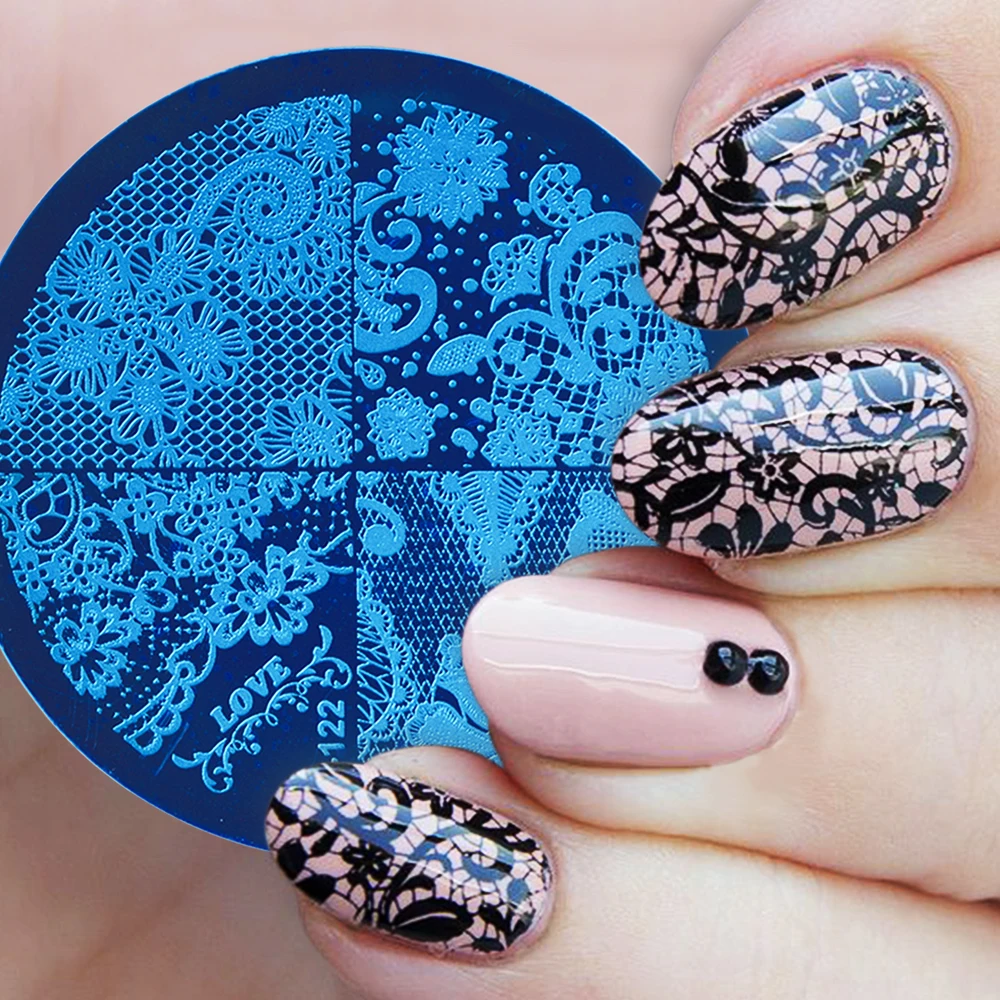 Round Nail Stamping Plate
