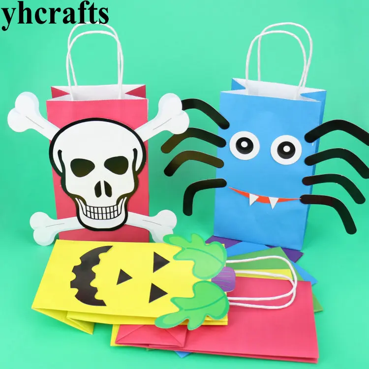 5PCS/LOT.Pumpkin skeleton paper bag Halloween crafts Early learning educational toys Teach your own Kindergarten crafts Goodybag
5PCS/LOT.Pumpkin skeleton paper bag Halloween crafts Early learning educational toys Teach your own Kindergarten crafts Goodybag
