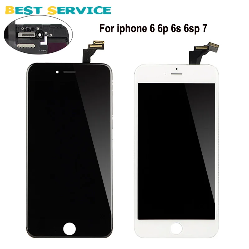 For iphone 6 6s 6s plus 7 LCD display touch screen digitizer complete lcd+touch foam & front camera ring & sensor frame assembly
For iphone 6 6s 6s plus 7 LCD display touch screen digitizer complete lcd+touch foam & front camera ring & sensor frame assembly