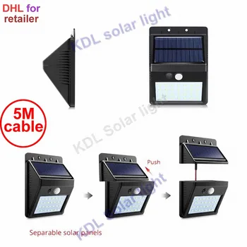 30 led 500lm solar light split mount pIR motion 3 senser indoor lamps smart ip65 6 IP new 20 5M cable street wall lamp for deck
30 led 500lm solar light split mount pIR motion 3 senser indoor lamps smart ip65 6 IP new 20 5M cable street wall lamp for deck
